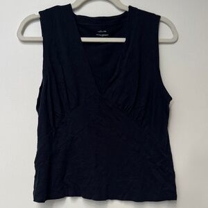 Banana Republic Black V-Neck Tank Top